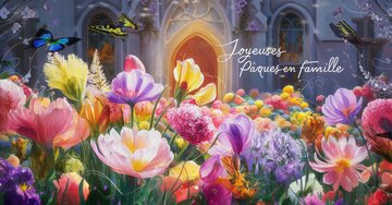 Aperçu de la carte : Joyeuses Pâques en famille