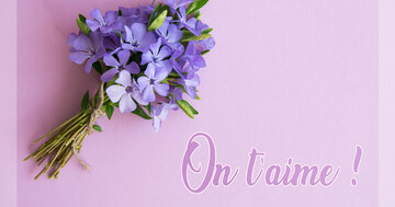 Aperçu de la carte : On t'aime !