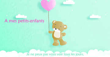 Aperçu de la carte : « Je ne peux pas vous voir tous les jours, mais je pense à vous... »