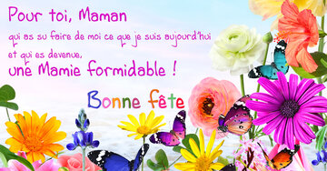 Aperçu de la carte : « Pour toi, Maman, qui es devenue une Mamie formidable... »