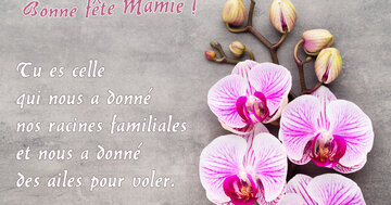 Aperçu de la carte : « Tu es celle qui nous a donné nos racines familiales et des ailes pour voler... »