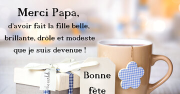 Aperçu de la carte : « Papa, tu m'as aidé à grandir et inculqué les vraies valeurs... »