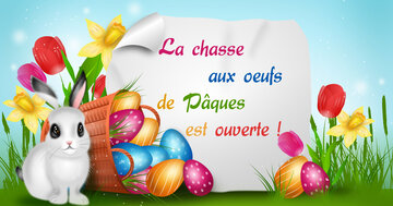 Aperçu de la carte : La chasse aux oeufs de Pâques est ouverte !