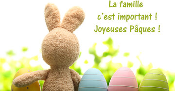 Aperçu de la carte : La famille c'est important ! Joyeuses Pâques !