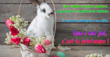 Aperçu de la carte : « À Pâques, Dame Nature décide de se faire belle... »