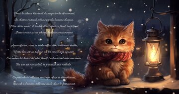 Aperçu de la carte : « Dans le silence hivernal... notre amitié est un phare brillant constamment... »