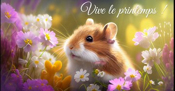 Aperçu de la carte : Vive le printemps !