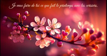 Aperçu de la carte : « Je veux faire de toi ce que fait le printemps... »