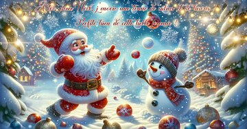 Aperçu de la carte : « À toi, pour Noël, j'envoie une tonne de câlins et de bisous... »