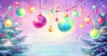 Aperçu de la carte : « Heureux Noël ! Que cette belle saison vous apporte de beaux moments en famille... »