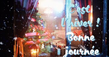 Aperçu de la carte : C'est l'hiver, bonne journée !