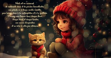 Aperçu de la carte : « Noël est un carrousel de sentiments doux et de pensées bienveillantes, une période... »