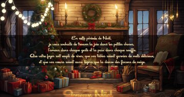 Aperçu de la carte : « En cette période de Noël, je vous souhaite de trouver la joie, l'amour et la paix... »