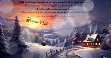 Aperçu de la carte : « Noël, c'est le temps suspendu où les cœurs s'ouvrent... »