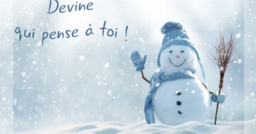 Aperçu de la carte : Devine qui pense à toi !