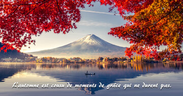 Aperçu de la carte : « L'automne est cousu de moments de grâce... »