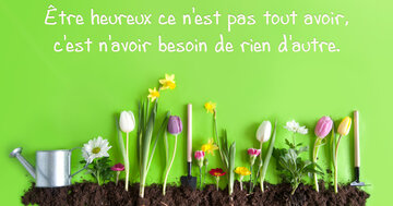 Aperçu de la carte : « Être heureux ce n'est pas tout avoir... »
