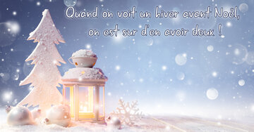 Aperçu de la carte : « Quand on voit un hiver avant Noël... »