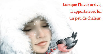Aperçu de la carte : « L'hiver arrive et apporte avec lui un peu de chaleur... »
