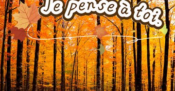 Aperçu de la carte : « Un poème sur le retour de l'automne, ses couleurs, ses fruits et ses feuilles... »