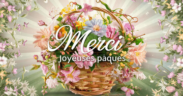 Aperçu de la carte : Merci, Joyeuses Pâques