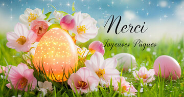 Aperçu de la carte : « Un grand merci et de joyeuses Pâques... »