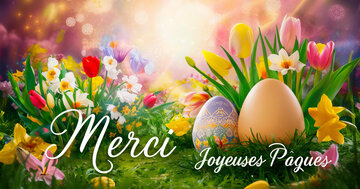 Aperçu de la carte : Merci Joyeuses Pâques