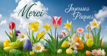 Aperçu de la carte : « Merci pour vos vœux de Pâques... »