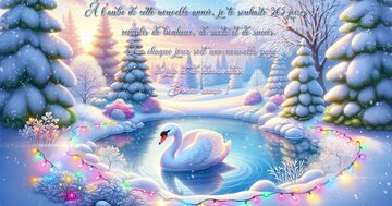 Aperçu de la carte : « À l'aube de cette nouvelle année, je te souhaite 365 jours de bonheur... »