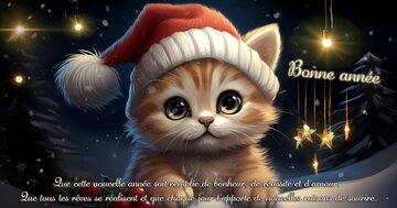 Aperçu de la carte : « Que cette nouvelle année soit remplie de bonheur, de réussite et d'amour... »