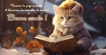 Aperçu de la carte : « Tournons la page ensemble et découvrons les merveilles de demain... »