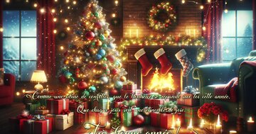 Aperçu de la carte : « Comme une pluie de confettis, que le bonheur se répande sur toi cette année... »