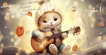 Aperçu de la carte : « Que chaque jour soit une note de musique qui compose la mélodie de ta vie... »