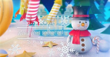 Aperçu de la carte : « Nous vous souhaitons une nouvelle année pleine de surprises... »