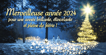 Aperçu de la carte : « Merveilleuse année 2025, brillante, étincelante et pleine de féérie... »