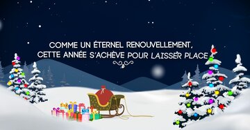 Aperçu de la carte : « Comme un éternel renouvellement, cette année s'achève pour laisser place à une page blanche... »