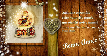 Aperçu de la carte : « Saluons cette nouvelle année qui vieillit notre amitié... »