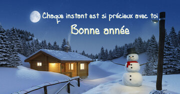 Aperçu de la carte : Chaque instant est si précieux avec toi. Bonne année