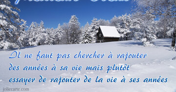 Aperçu de la carte : « ...plutôt essayer de rajouter de la vie à ses années »