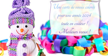 Aperçu de la carte : « Une carte de voeux colorée pour une année 2025... »