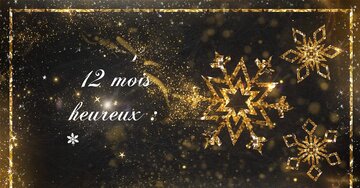 Aperçu de la carte : « Recette pour 12 mois heureux : mélangez prospérité, amour, amitié, santé, joie et bonheur... »