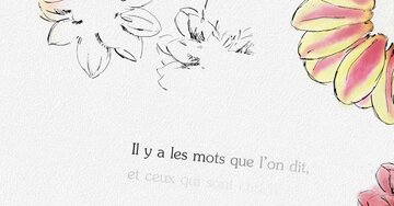 Aperçu de la carte : « Il y a les mots que l'on dit... et surtout ceux que l'on offre pour... »