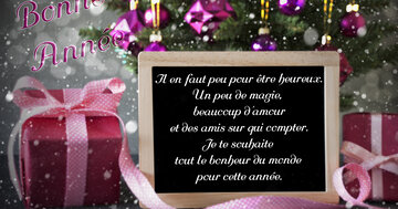 Aperçu de la carte : « Il en faut peu pour être heureux. Un peu de magie, beaucoup d'amour... »