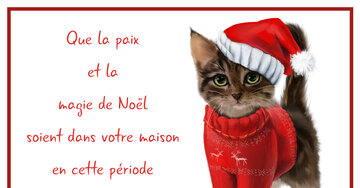 Aperçu de la carte : « Que la paix et la magie de Noël soient dans votre maison... »