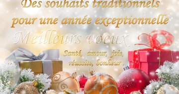 Aperçu de la carte : « Des souhaits traditionnels pour une année exceptionnelle... »