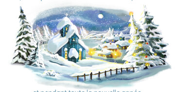Aperçu de la carte : « Que l'esprit de Noël soit avec vous aujourd'hui et pour la nouvelle année... »