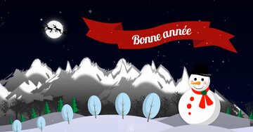 Aperçu de la carte : « Bonne année et meilleurs vœux pour 2025. Santé, amitié, bonheur... »