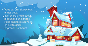 Aperçu de la carte : « Vous qui êtes si précieux à mes yeux et si chers à mon coeur... »