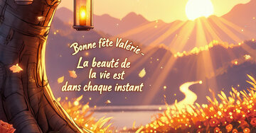 Aperçu de la carte : « La beauté de la vie est dans chaque instant... »