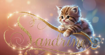 Aperçu de la carte : « Bonne fête Sandrine, je te souhaite une merveilleuse journée... »